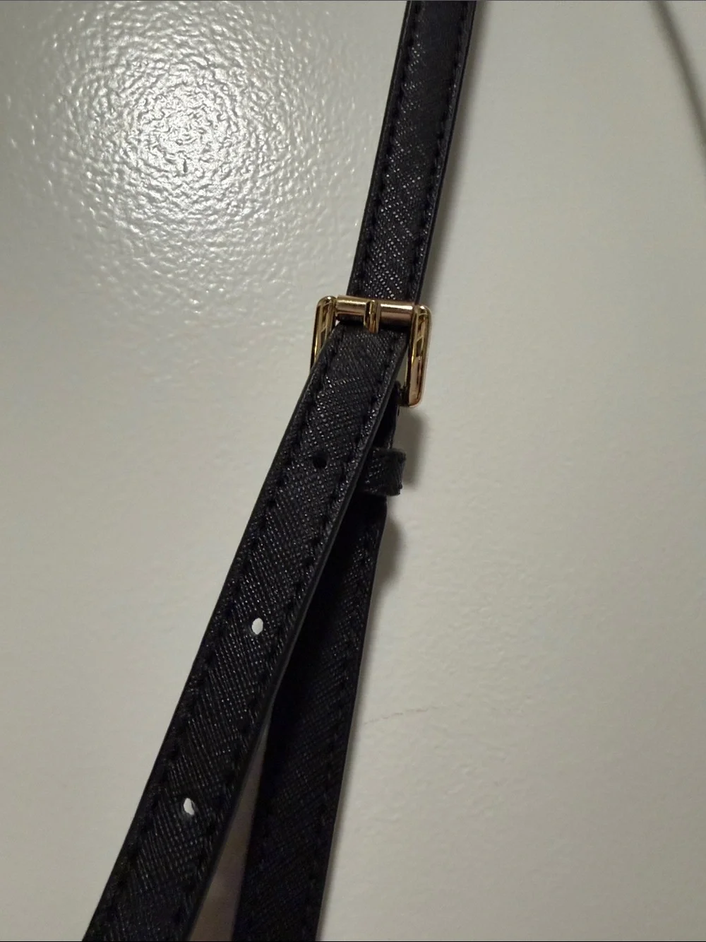 Michael Kors Black Crossbody with Gold Chain
